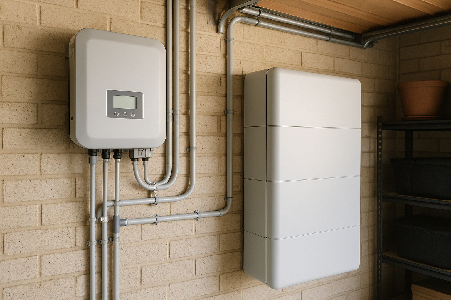 Living Off Grid in Australia: A Practical Guide to Solar, Batteries, and Reliable Power 1 Battery and inverter setup for off-grid solar power