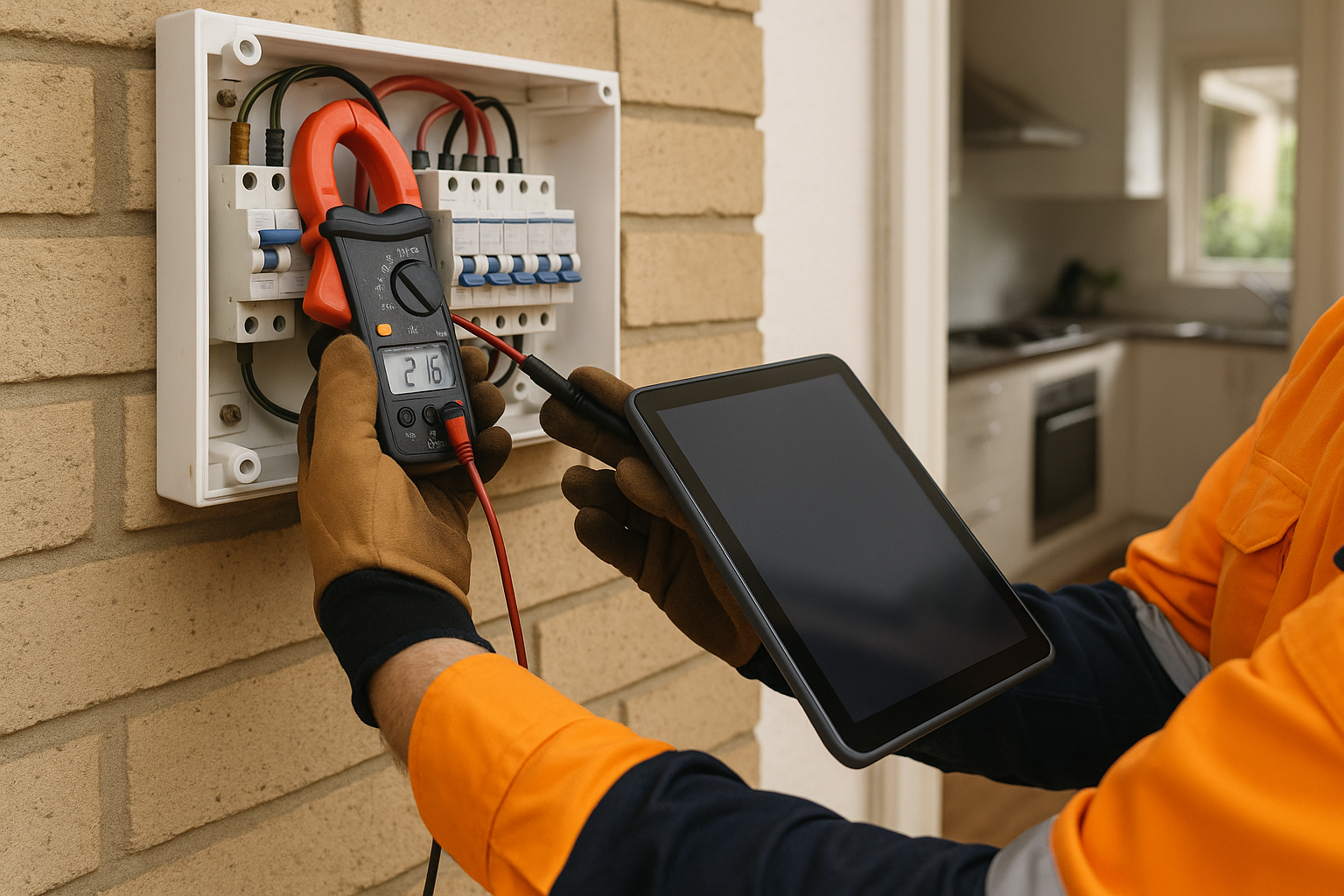 Living Off Grid in Australia: A Practical Guide to Solar, Batteries, and Reliable Power 2 Electrician assessing loads for off-grid system sizing