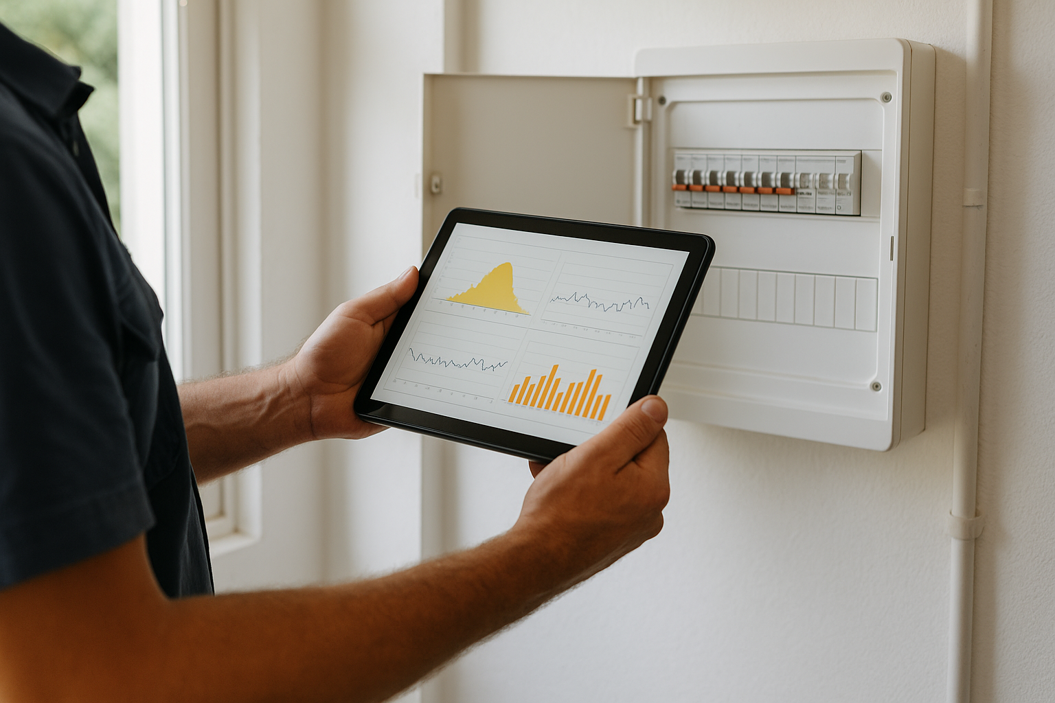Solar Panels in Tweed Heads: A Practical Guide to Choosing the Right System 3 Checking solar monitoring data during a site visit