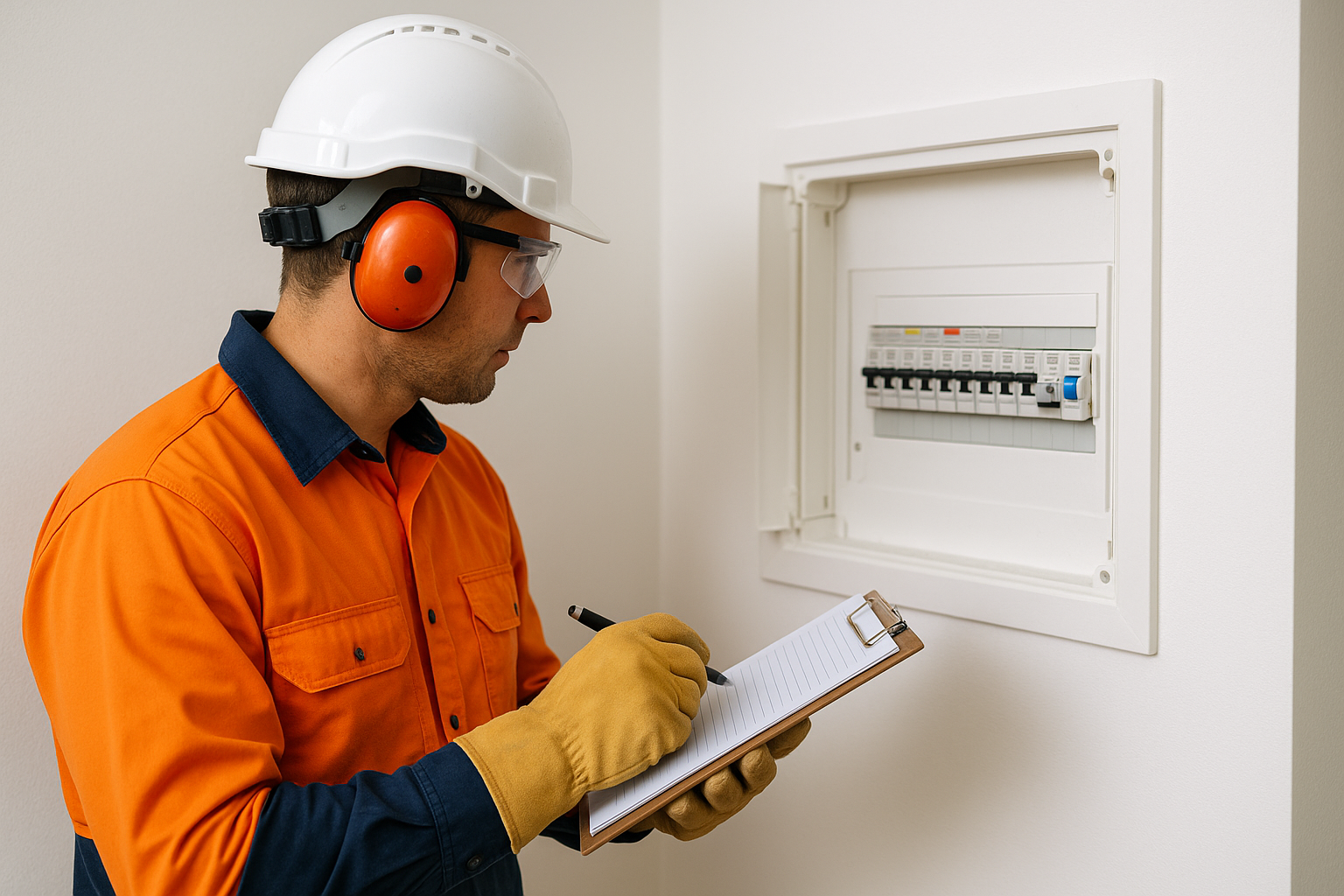 Sigenergy Battery Storage: A Practical Pick for Homes and Businesses 1 Installer inspecting a switchboard for a solar battery installation