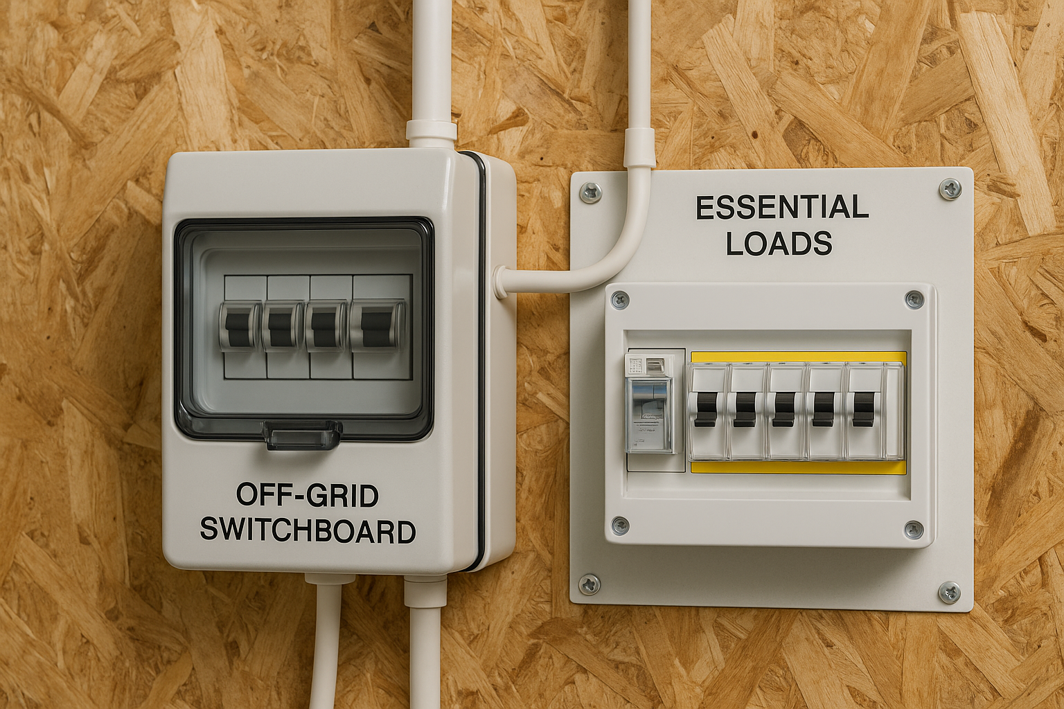 Off-grid batteries in Australia: how to choose the right system for reliable power 1 Essential loads sub-board for an off-grid battery system