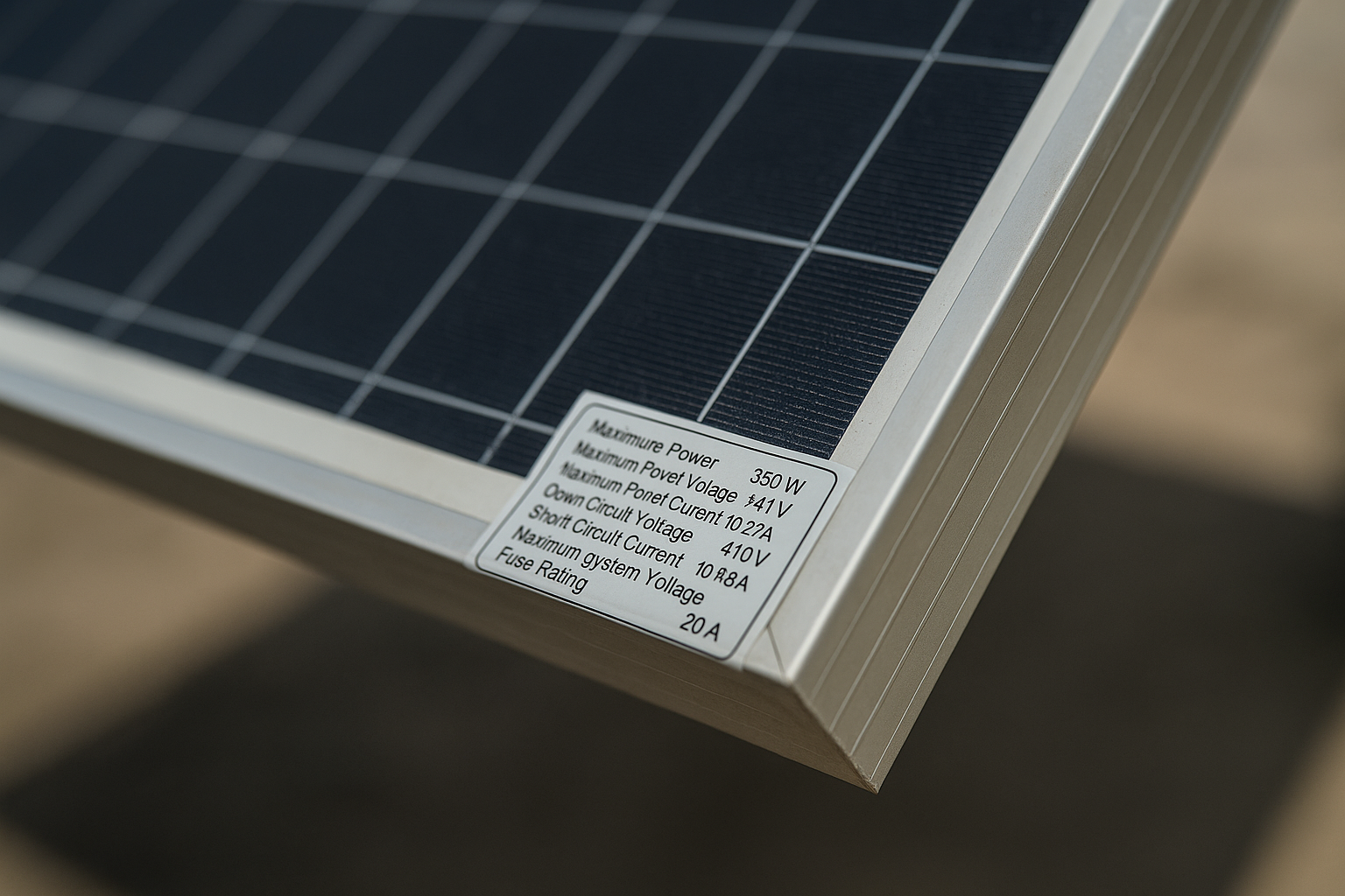 Trina Solar panels in Australia: what to check before you buy (and how to build a system that works) 1 Close-up of solar panel frame and specification label area