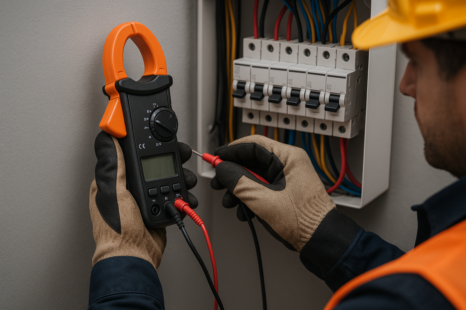 Sonnen battery in Australia: what you’re really buying (and how to choose the right size) 3 Electrician testing circuits in a switchboard for battery backup installation
