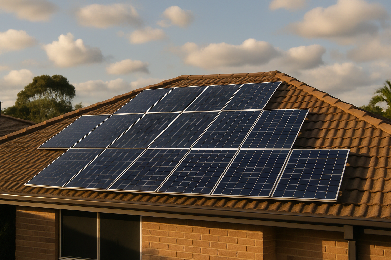SonnenBatterie Eco: What It Is, How It Works, and Whether It’s Worth It in Australia 2 Rooftop solar panels on an Australian home in late afternoon light
