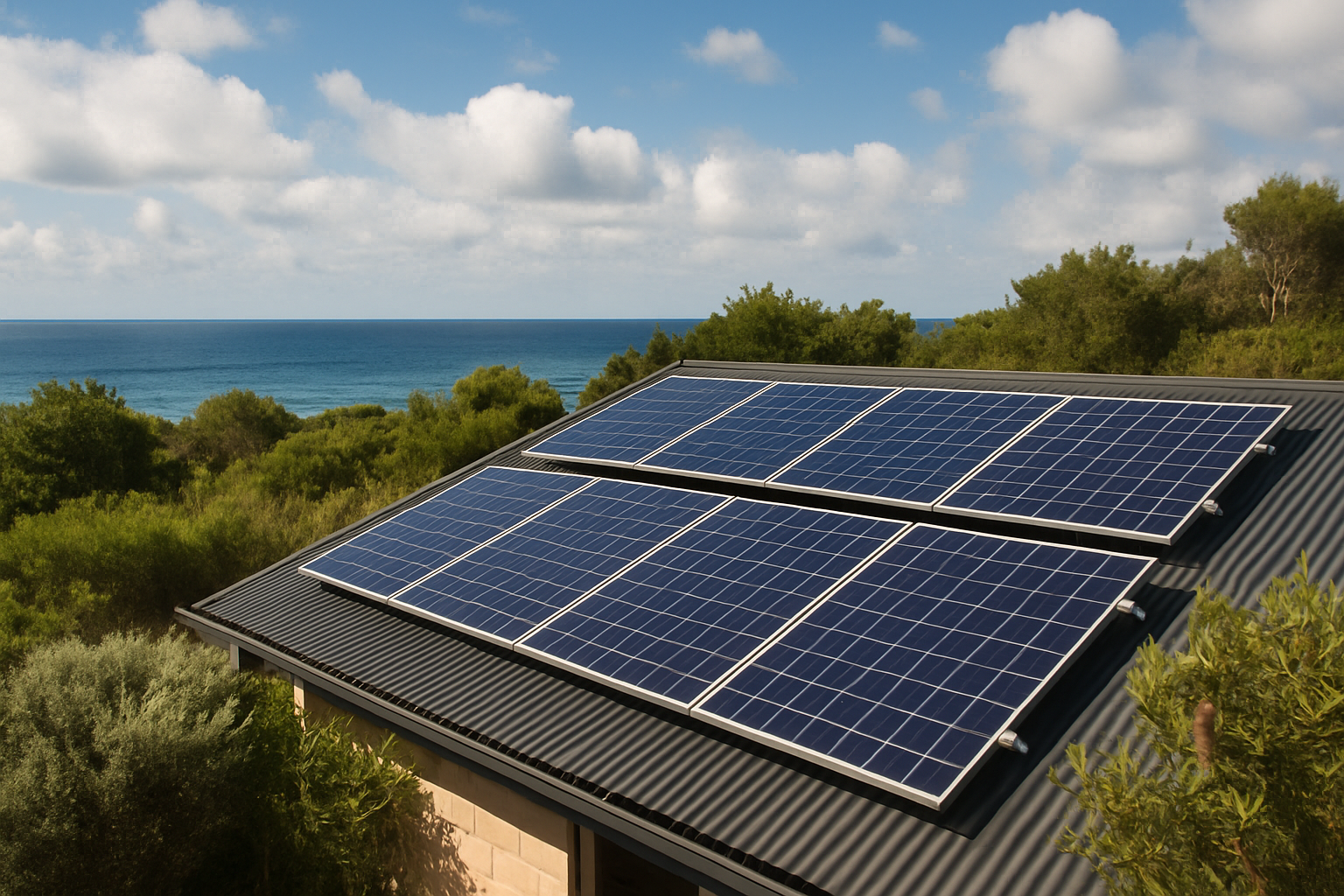 Fronius Hybrid Inverters Explained: How They Work, What They Power, and How to Choose 3 Rooftop solar panels on an Australian home