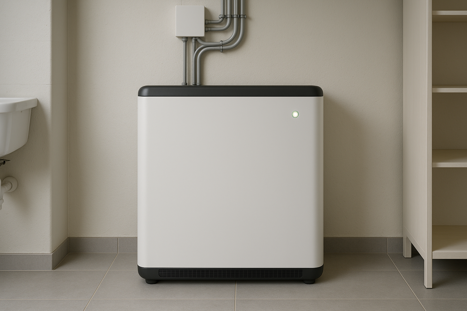 Solar Northern Rivers: practical advice on panels, inverters, batteries and roof design 3 Home battery installed in a utility area