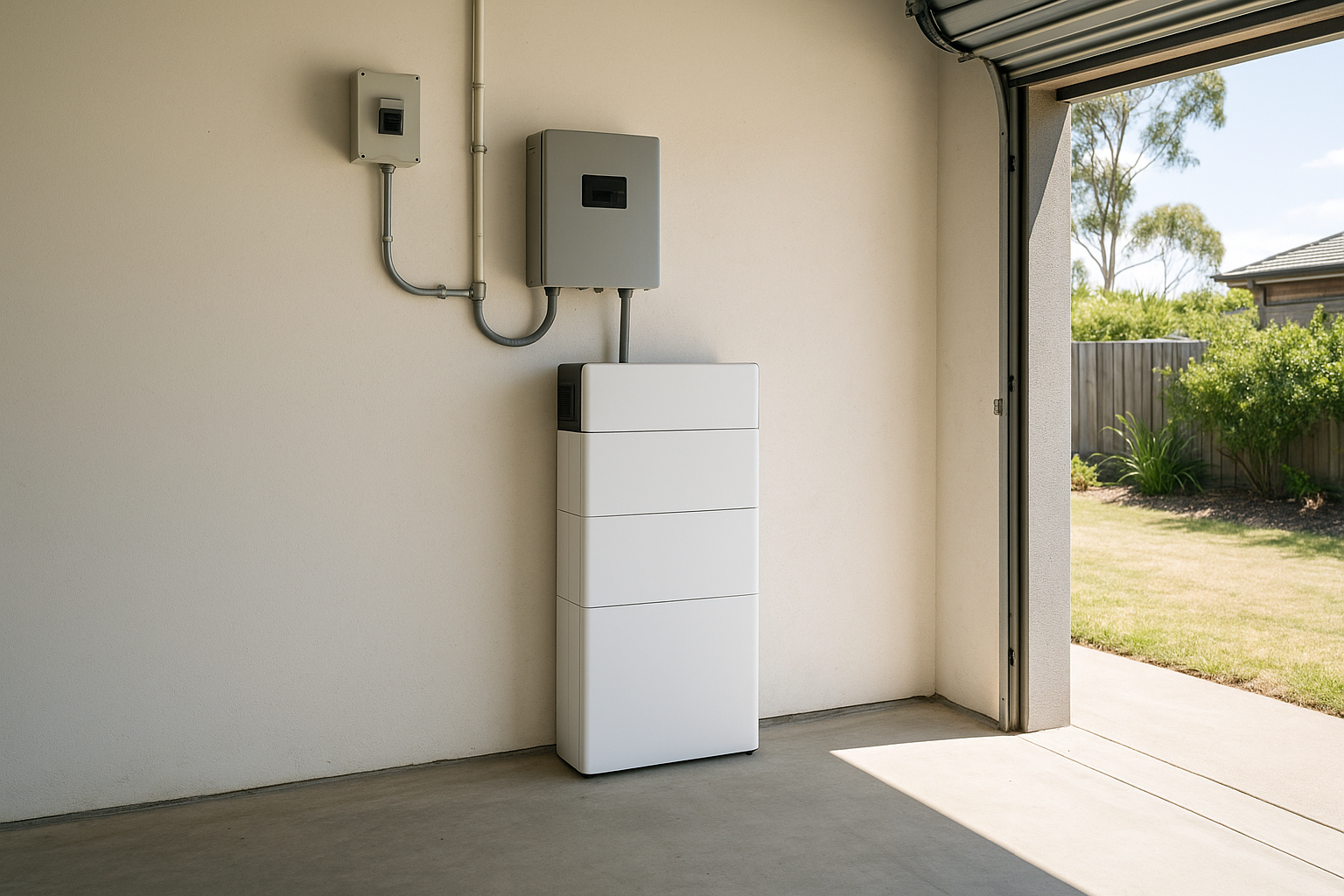 Solar Near Me: How to Choose the Right System (and Installer) for Your Home or Business 4 Home battery installed alongside solar equipment for evening energy use