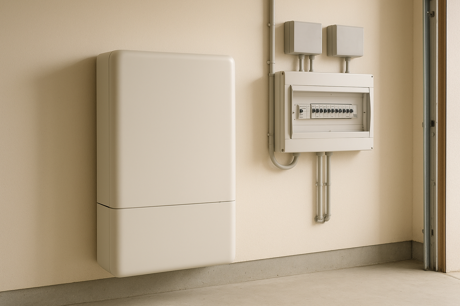 Trina Solar panels in Australia: what to check before you buy (and how to build a system that works) 4 Home battery storage installed neatly in a garage