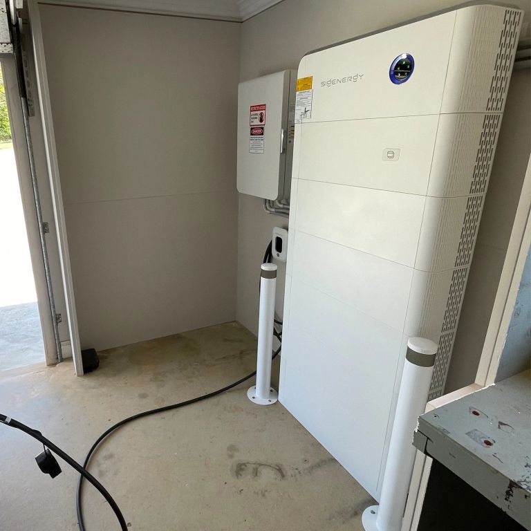 Sigenergy battery system installed in a residential garage